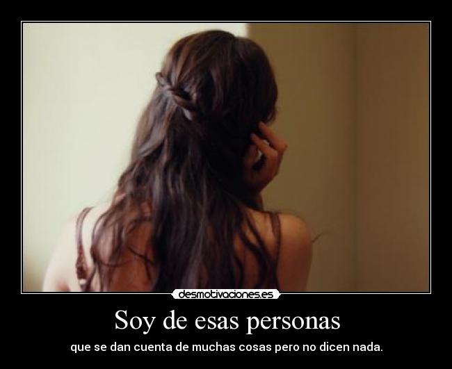 Soy de esas personas - 