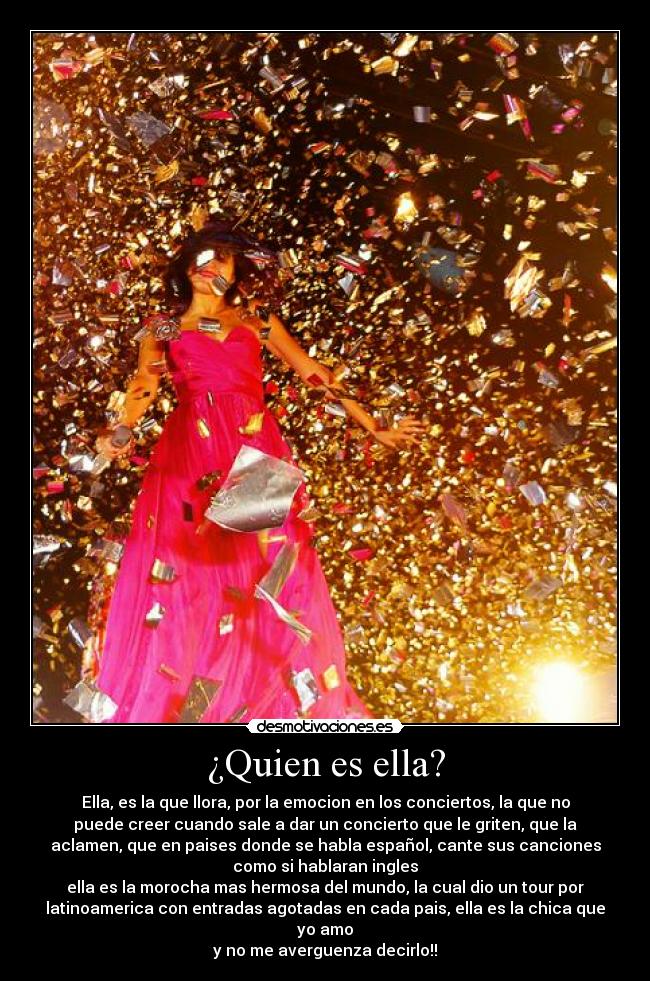 ¿Quien es ella? -