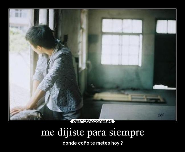 me dijiste para siempre - 