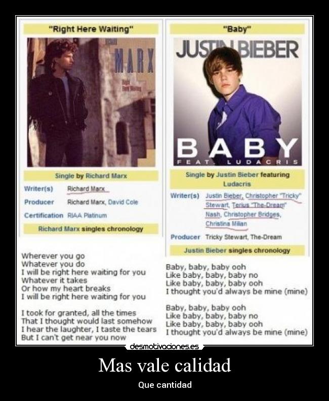 Mas vale calidad - Que cantidad