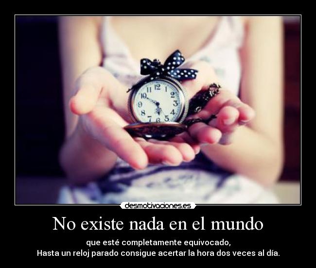 No existe nada en el mundo - 