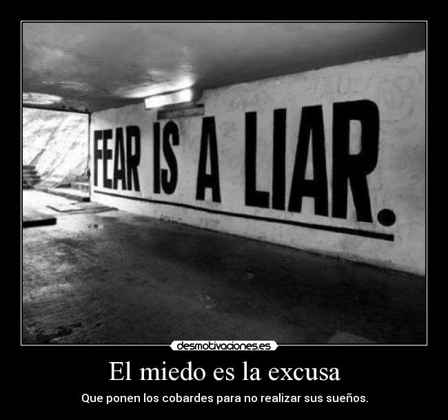 El miedo es la excusa - 