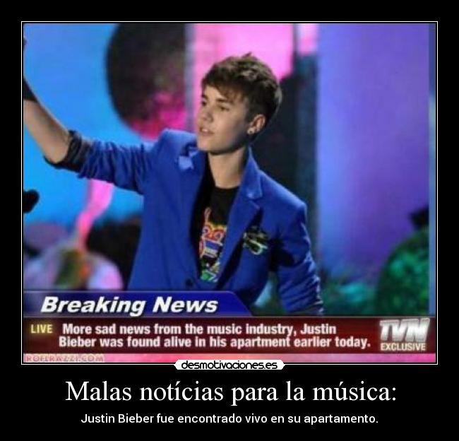 Malas notícias para la música: -