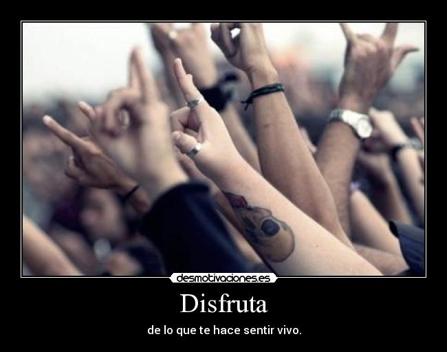 Disfruta -