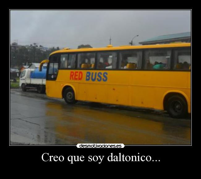 Creo que soy daltonico... -