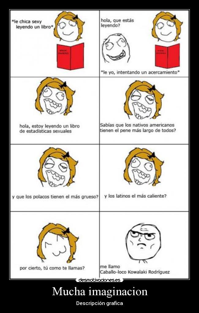 Mucha imaginacion - Descripción grafica