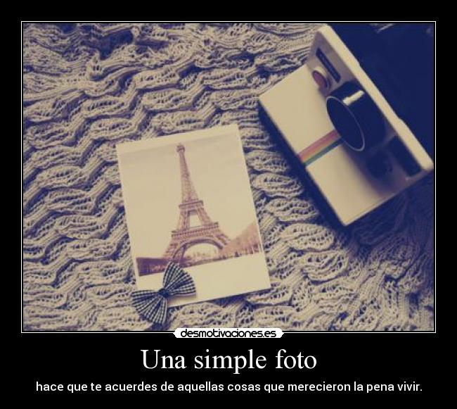 Una simple foto -