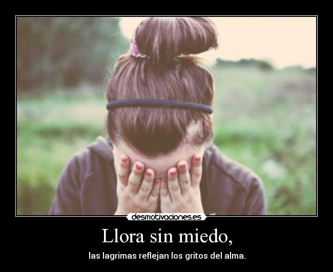 Llora sin miedo, - 