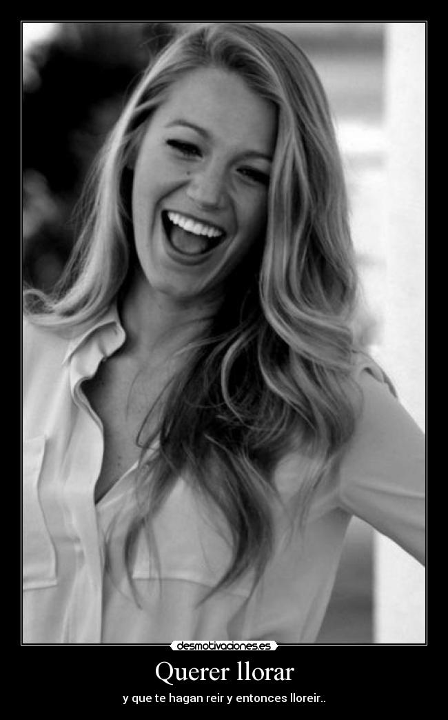 Querer llorar -