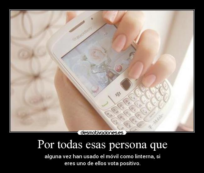 Por todas esas persona que -