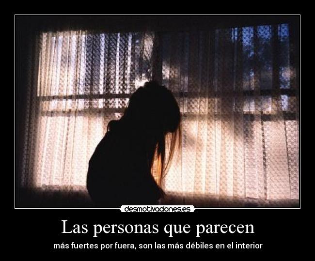 Las personas que parecen -