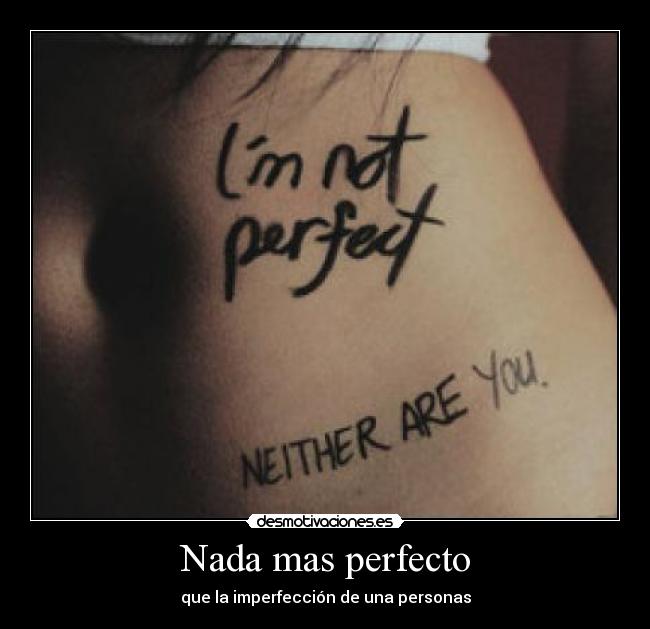Nada mas perfecto - 
