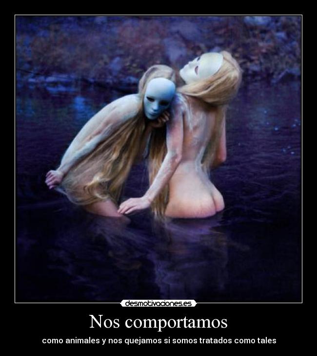 Nos comportamos - como animales y nos quejamos si somos tratados como tales