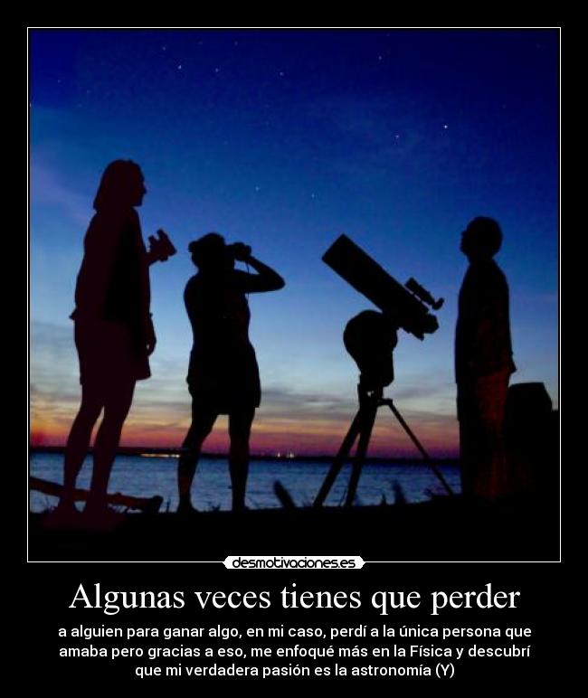 Algunas veces tienes que perder -