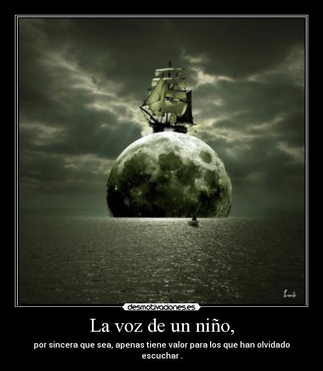 La voz de un niño, -