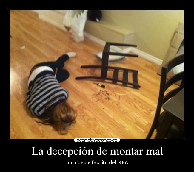 La decepción de montar mal - 