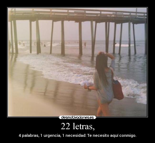 22 letras, - 