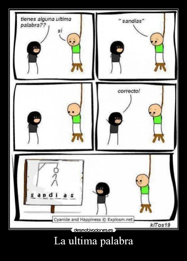 La ultima palabra -