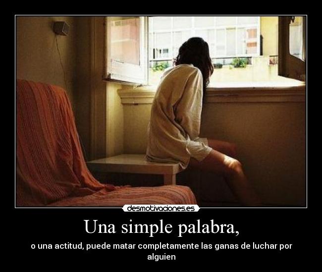 Una simple palabra, - 