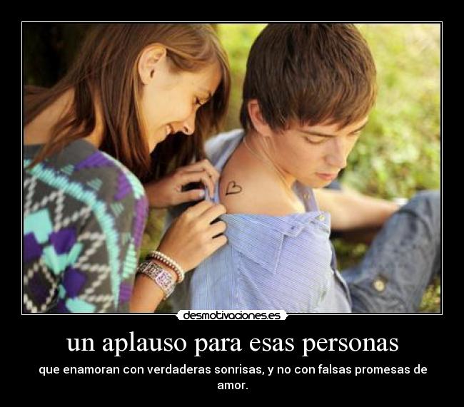 un aplauso para esas personas - 