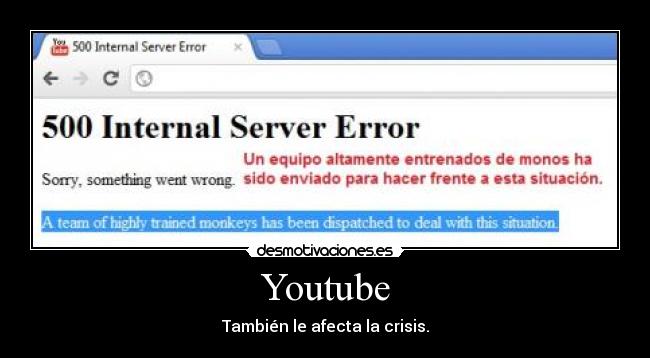 carteles recortes monos youtube crisis desmotivaciones