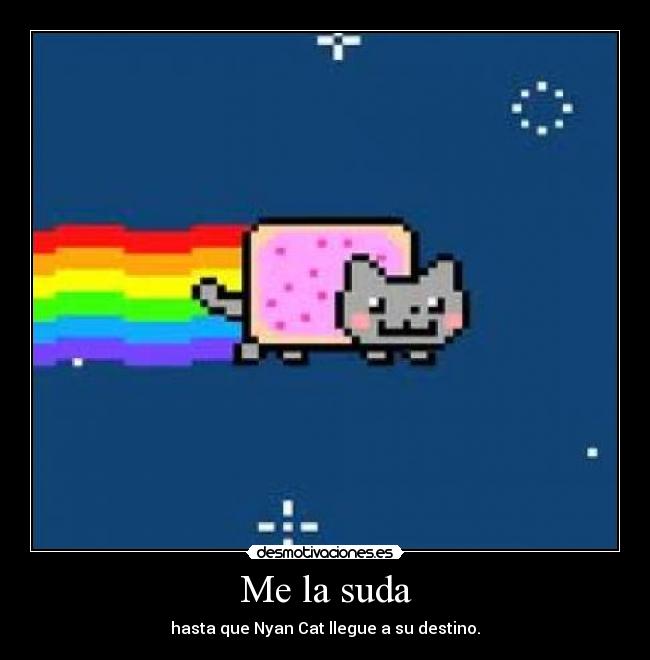 Me la suda - hasta que Nyan Cat llegue a su destino.