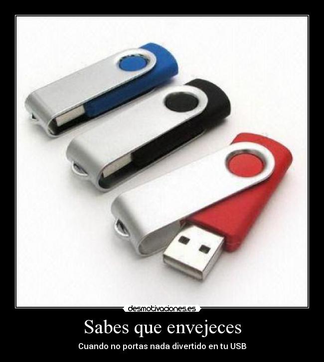carteles envejeces memoria usb desmotivaciones