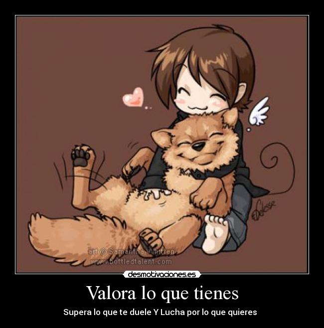 Valora lo que tienes - Supera lo que te duele Y Lucha por lo que quieres ♥