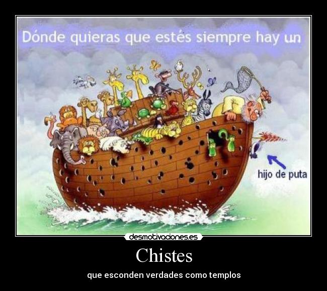 Chistes - que esconden verdades como templos