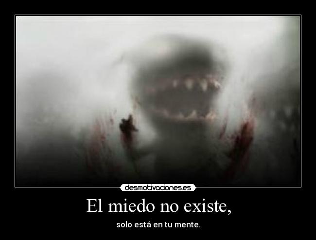 El miedo no existe, - 