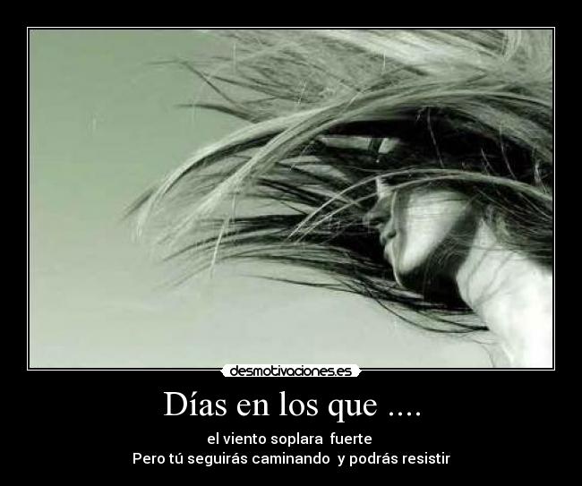 carteles dias los que viento soplara fuerte pero tu seguiras caminando podras resistir desmotivaciones