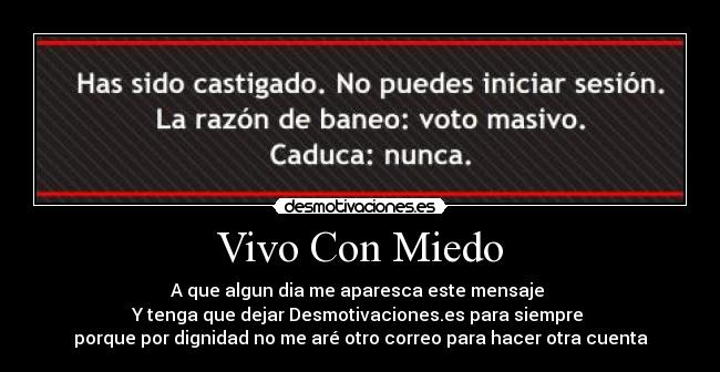 Vivo Con Miedo -