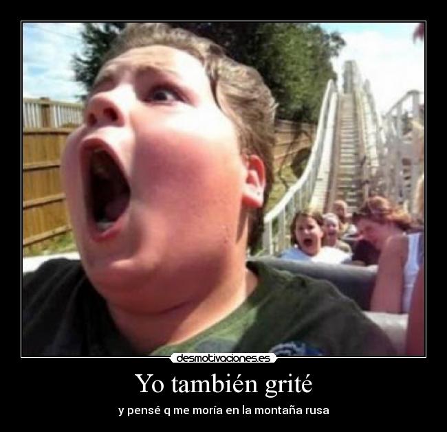 Yo también grité - y pensé q me moría en la montaña rusa