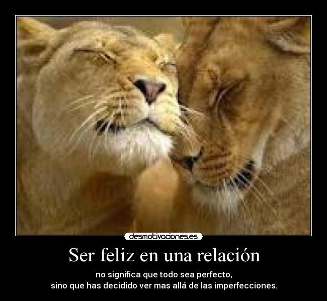 Ser feliz en una relación -