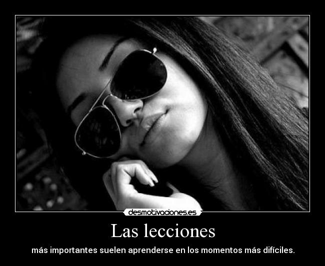 Las lecciones -