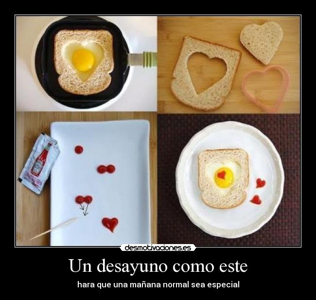 Un desayuno como este - hara que una mañana normal sea especial