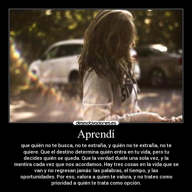 Aprendí -