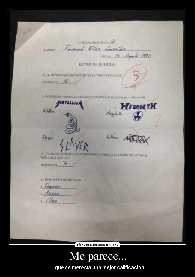 Me parece... - ...que se merecía una mejor calificación