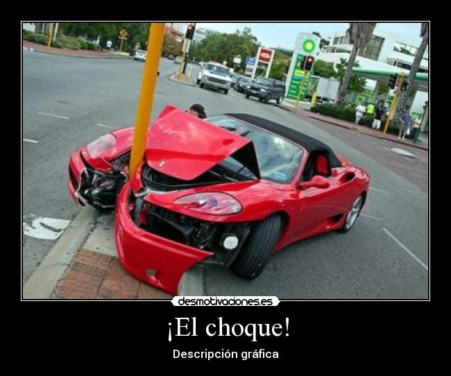 ¡El choque! - Descripción gráfica