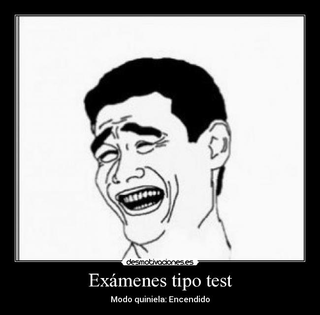 Exámenes tipo test - Modo quiniela: Encendido