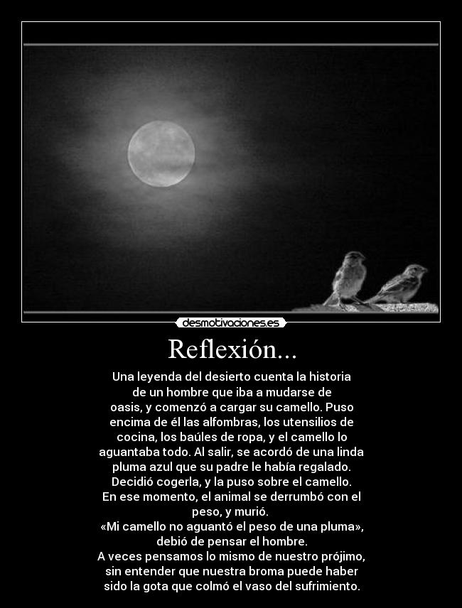 Reflexión... -