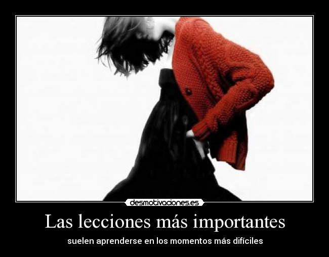 Las lecciones más importantes -