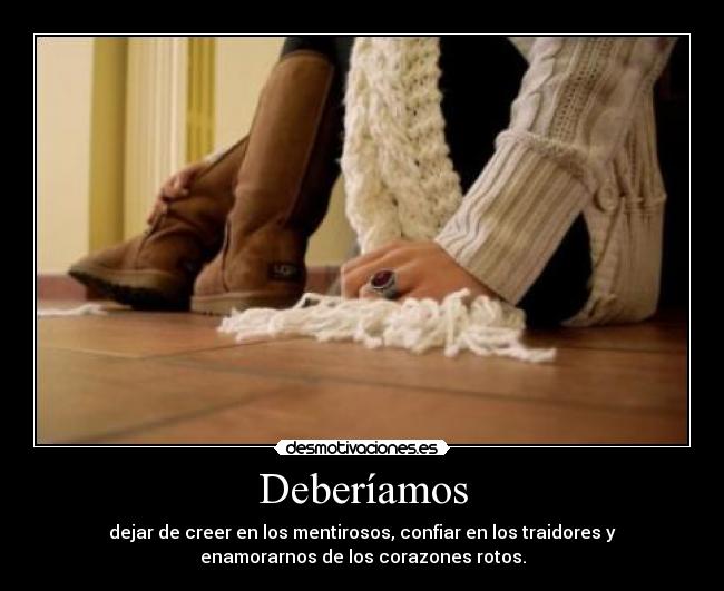 Deberíamos -