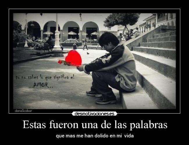 Estas fueron una de las palabras - 