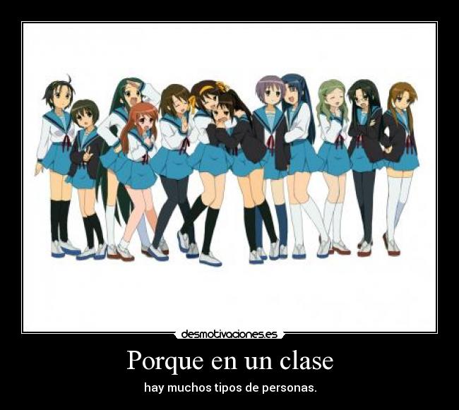 carteles clase haruhi desmotivaciones