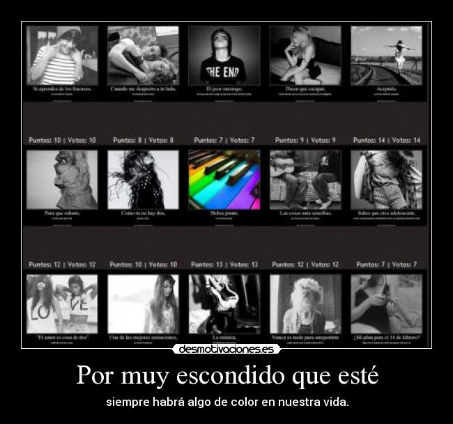 Por muy escondido que esté -