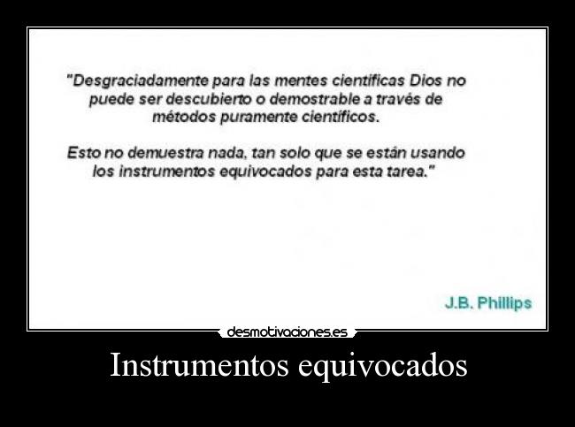 Instrumentos equivocados - 