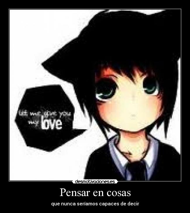 Pensar en cosas -