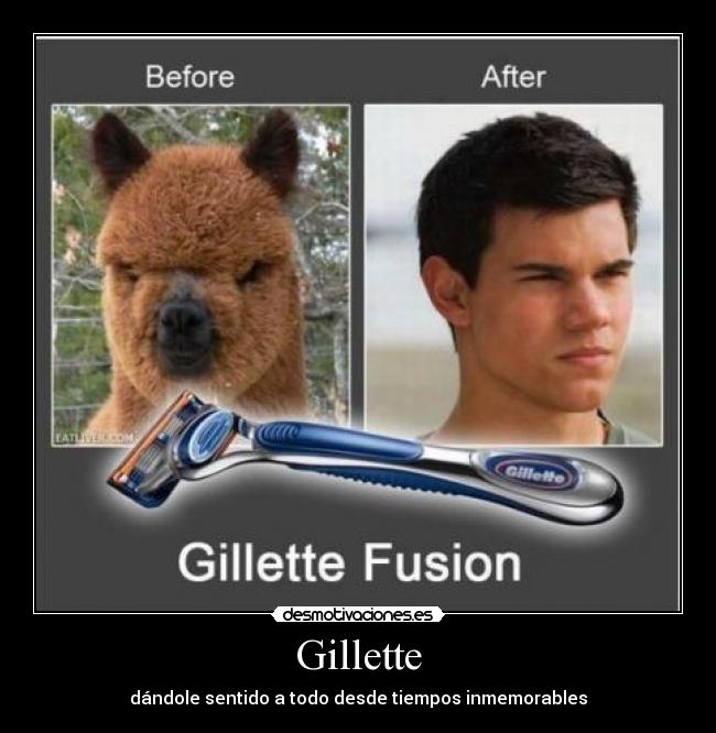Gillette - dándole sentido a todo desde tiempos inmemorables