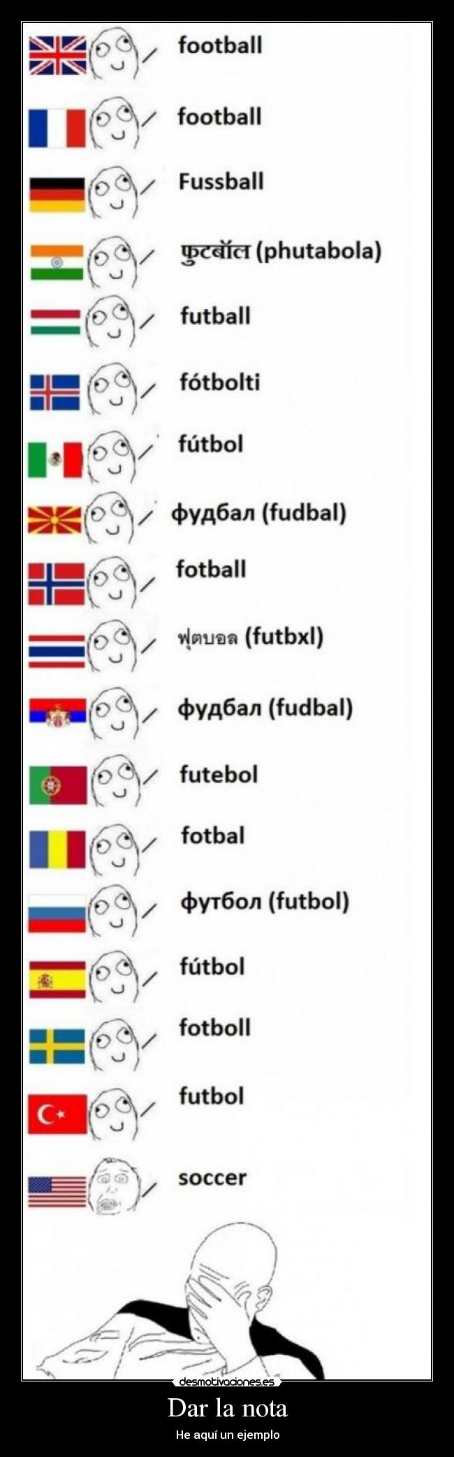 Dar la nota - He aquí un ejemplo